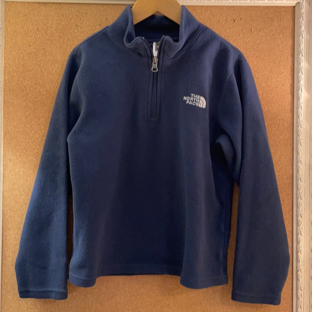 The North Face Boys micro fleece 1/4 zip size medium 10-12